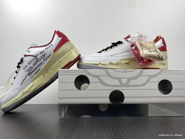 Rep White 2 Off-White Jordan DJ4375-106 Low Red Retro SP 0610